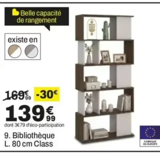 Bibliothèque L. 80 cm Class