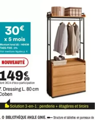 7. Dressing L. 80 cm Coben