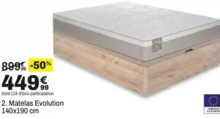 Matelas Evolution Dreaméa 140x190 cm