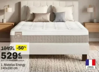 Matelas Energy Dreamea 140x190 cm