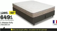 Matelas Softy Dreaméa 140x190 cm