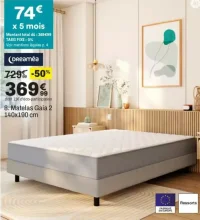 Dreamea Matelas Gaia 2 140x190 cm