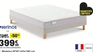 Merinos Matelas POP 140x190 cm