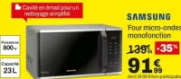 Four micro-ondes monofonction Samsung MS23K3513AS