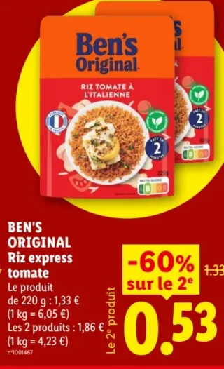 Ben's Original Riz express tomate à l'italienne