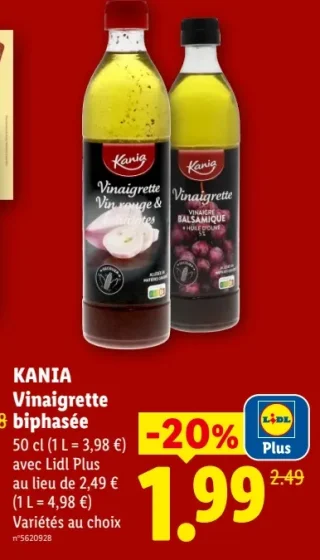 Kania Vinaigrette biphasée