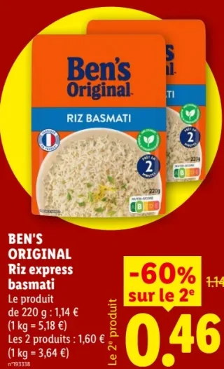 Ben's Original Riz express basmati