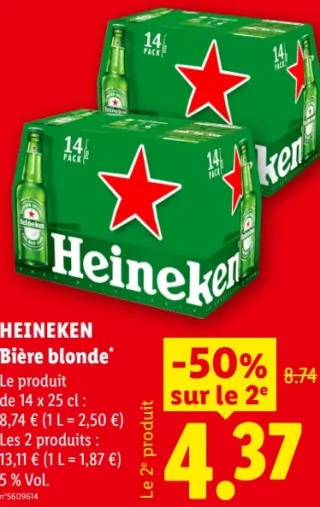 HEINEKEN Bière blonde