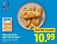 Filets de merlu MSC Fish & Chips
