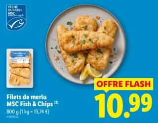 Filets de merlu MSC Fish & Chips