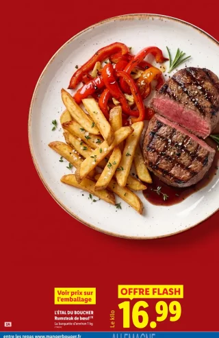 L'ÉTAL DU BOUCHER Rumsteak de bœuf