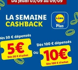 La Semaine Cashback - Lidl Plus