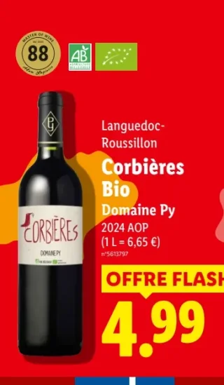 Languedoc-Roussillon Corbières Bio Domaine Py
