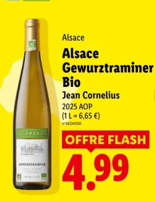 Alsace Alsace Gewurztraminer Bio Jean Cornelius 2025 AOP