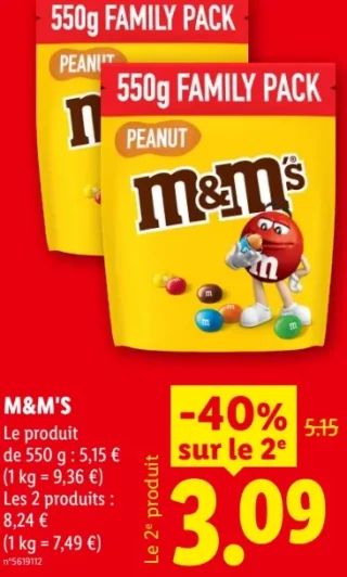 M&M'S Peanut Family Pack