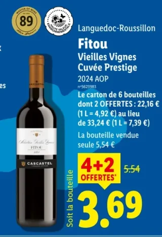 Fitou Vieilles Vignes Cuvée Prestige 2024 AOP
