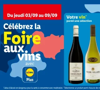 Sélection de vins Lidl Plus (Chiroubles / Mâcon-Villages)