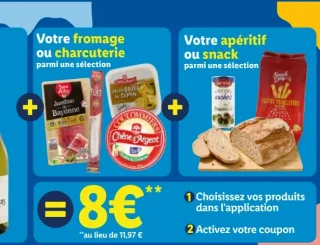 Sélection apéritif ou snack Lidl Plus (Baresa olives / Flûtes Feuilletées...)