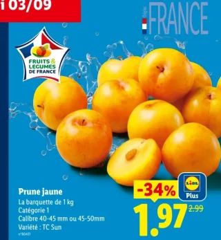 Prune jaune
