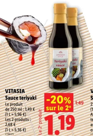 VITASIA Sauce teriyaki