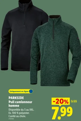 PARKSIDE Pull camionneur homme