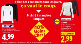 ESMARA T-shirt à manches longues