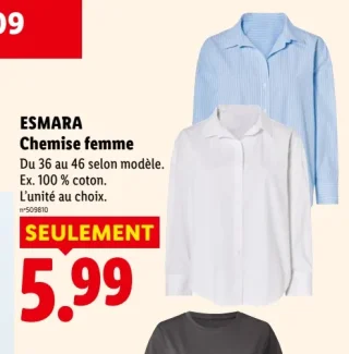 ESMARA Chemise femme