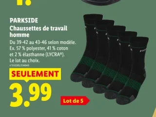 PARKSIDE Chaussettes de travail homme