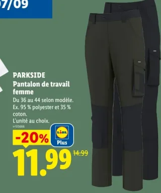 PARKSIDE Pantalon de travail femme