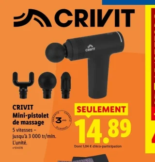 CRIVIT Mini-pistolet de massage