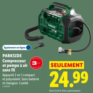 PARKSIDE Compresseur et pompe à air sans fil