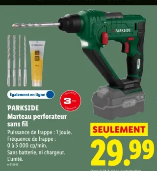 PARKSIDE Marteau perforateur sans fil