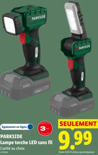 Parkside Lampe torche LED sans fil