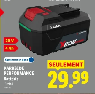 Parkside Performance Batterie 20 V 4 Ah