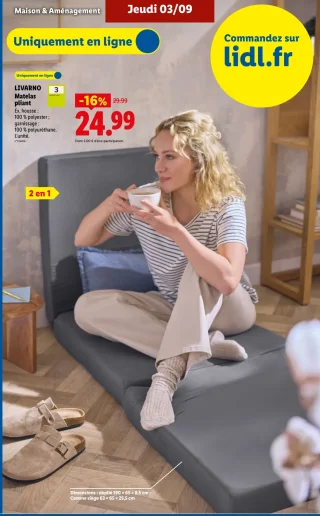 LIVARNO Matelas pliant