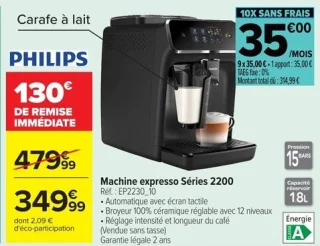 Machine expresso Séries 2200 Philips EP2230_10