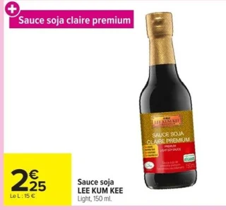 Sauce soja LEE KUM KEE Light