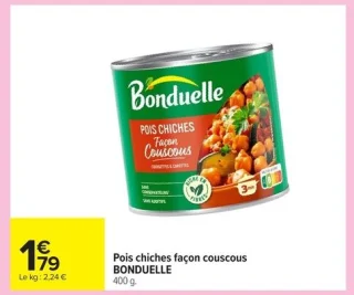 Pois chiches façon couscous BONDUELLE