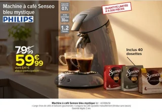 Machine à café Senseo bleu mystique Philips