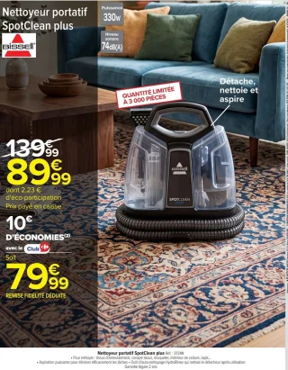 Nettoyeur portatif SpotClean plus Bissell