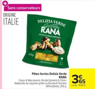 Pâtes farcies Delizia Verde RANA