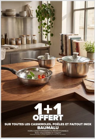 Toutes les casseroles, poêles et faitout inox Baumalu