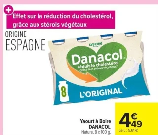 Yaourt à Boire DANACOL Nature