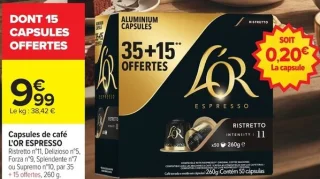 Capsules de café L'OR ESPRESSO