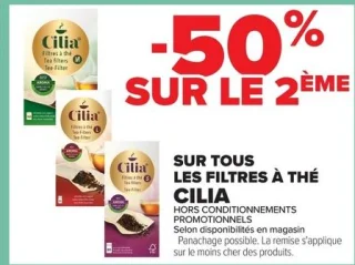 Filtres à thé Cilia