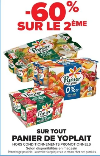 Panier de Yoplait