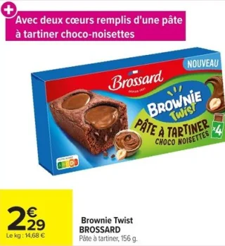 Brownie Twist BROSSARD Pâte à tartiner