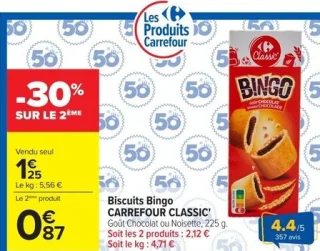 Biscuits Bingo CARREFOUR CLASSIC