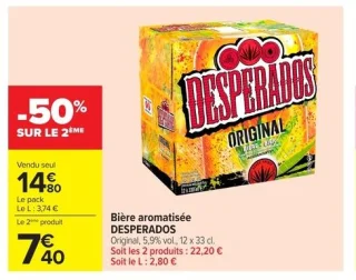 Bière aromatisée DESPERADOS
