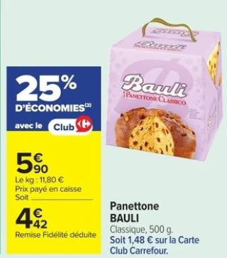 Panettone BAULI Classique